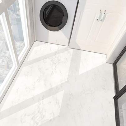 1M/3M/5M/10M 哑光大理石纹自粘墙纸，防滑防水家居装饰地板墙面翻新，贴纸，墙贴，乙烯基贴花用于家居装饰，春季装饰品刷新您的家，节日装饰贴纸礼物生日毕业地砖地板地砖自粘地砖剥离粘贴客厅装饰房间装饰厨房