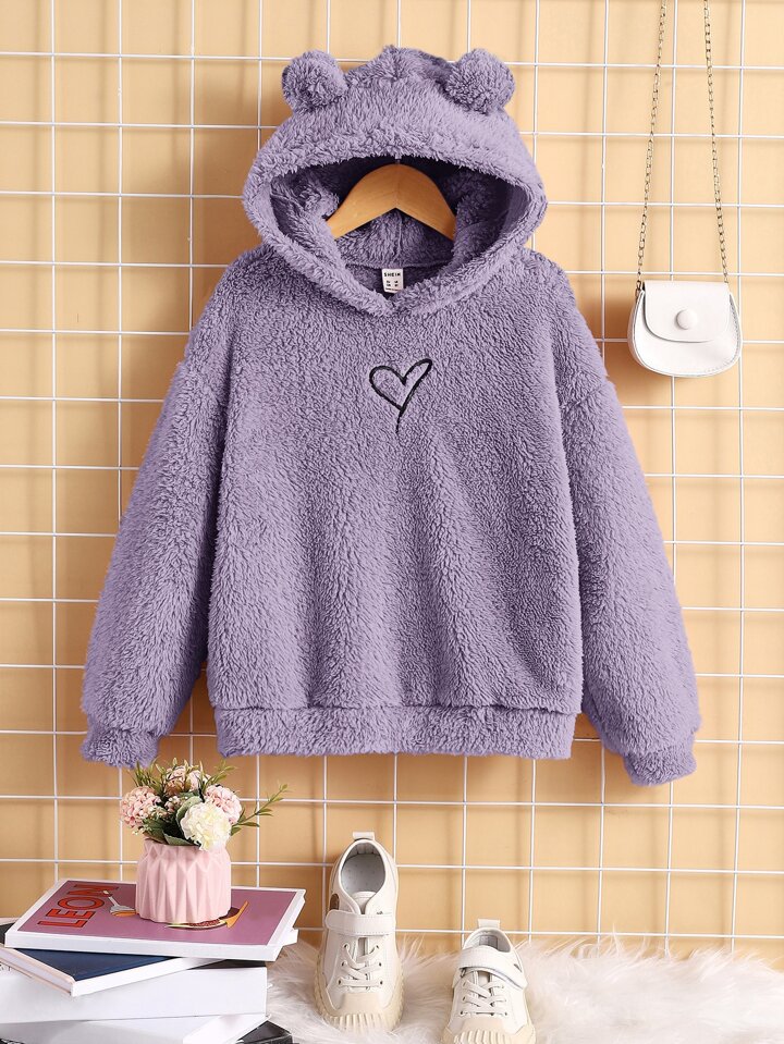 Shein fluffy teddy hoodie store