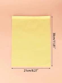 15pcs A4 Tattoo Transfer Paper - Yellow - View 3