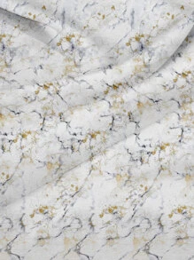 Marble Pattern Duvet Cover Set Without Filler - Multicolor - View 2