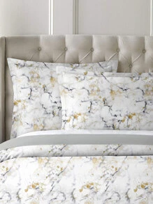 Marble Pattern Duvet Cover Set Without Filler - Multicolor - View 5