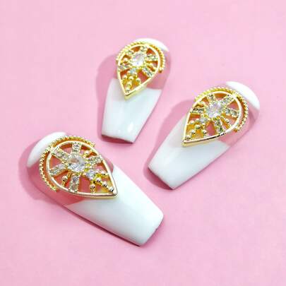 3pcs Cubic Zirconia Decor Nail Art Decoration