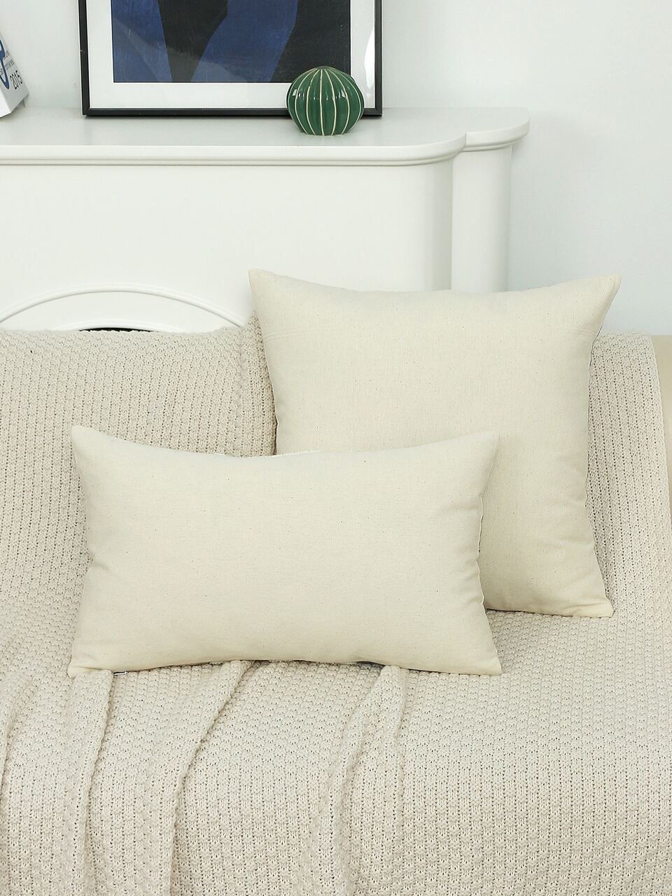 1pc Vintage Geometric Tufted Cushion Cover Without Filler, Modern Throw Pillow Case, For Sofa, Living Room