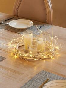 1 Stück 4,75ft 45-LED warmweiße Birkenzweig-Lichterkette, batteriebetriebene dekorative Beleuchtung für Zuhause, Wohnzimmer, Schlafzimmer, Blumenkranz, Lichterkette für Weihnachten, Thanksgiving, Halloween