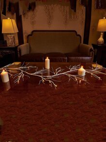 1 Stück 4,75ft 45-LED warmweiße Birkenzweig-Lichterkette, batteriebetriebene dekorative Beleuchtung für Zuhause, Wohnzimmer, Schlafzimmer, Blumenkranz, Lichterkette für Weihnachten, Thanksgiving, Halloween