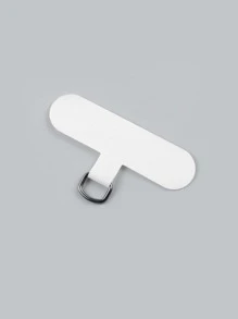 1pc Phone Lanyard Fixing Clip Card - White - View 2