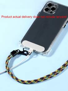 1pc Phone Lanyard Fixing Clip Card - White - View 4