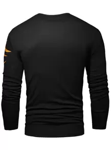 Manfinity LEGND Hombres Camiseta abstracto con estampado de animal