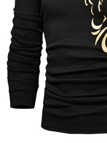 Manfinity LEGND Hombres Camiseta abstracto con estampado de animal