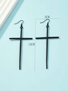 Cross Drop Earrings