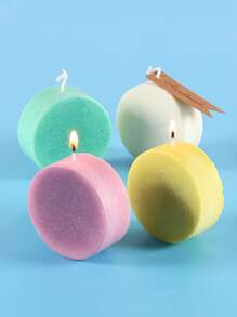 Khuôn silicone thiết kế tròn 1pc - Màu vàng - Xem 2