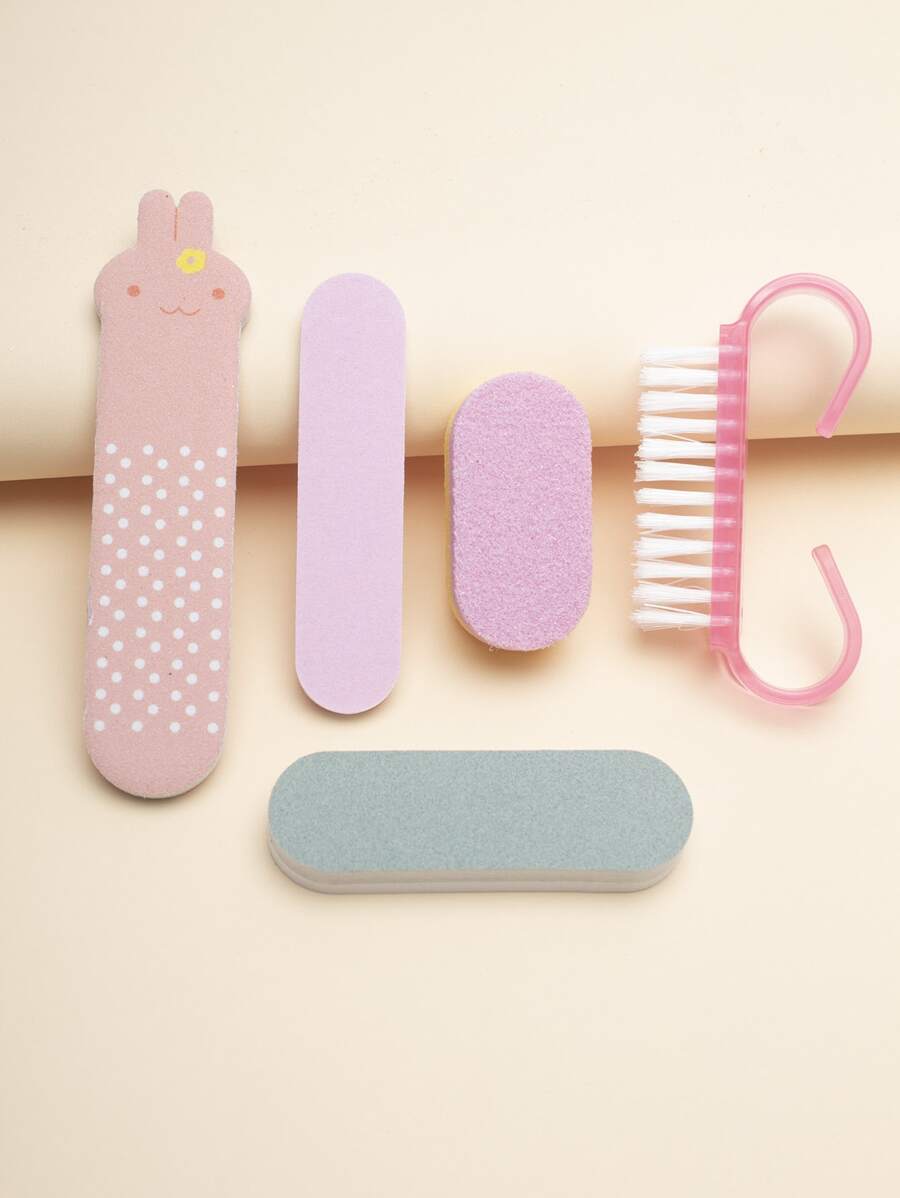 5pcs Rabbit Pattern Nail Kits - Multicolor - View 1