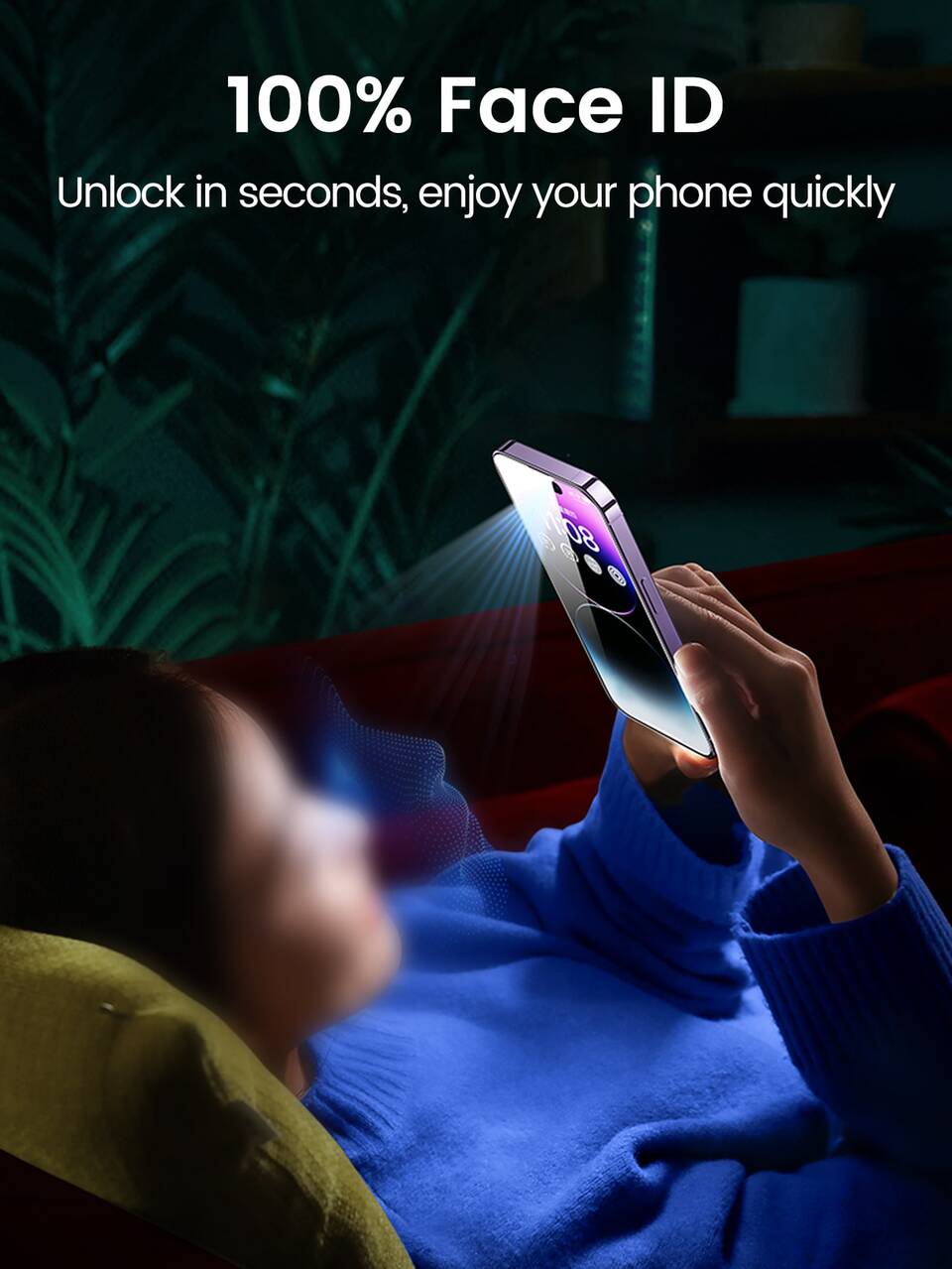 UGREEN 2PCS HD Screen Protector Full Cover Film Tempered Glass Compatible With IPhone 14 13 Gift For Birthday, Family, Friends Phone Screen Protector, Phone Accessories Waterproof Shockproof Anti-Fall Anti-Fall Scratch Resistant Anti-Fingerprint