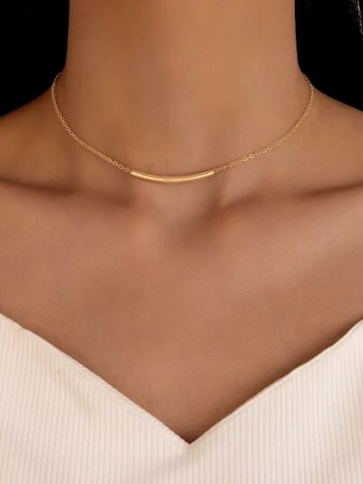 imoli 圆柱形装饰项链