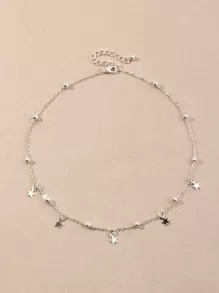 Collar al azar con diseño de cuenta con diseño de estrella