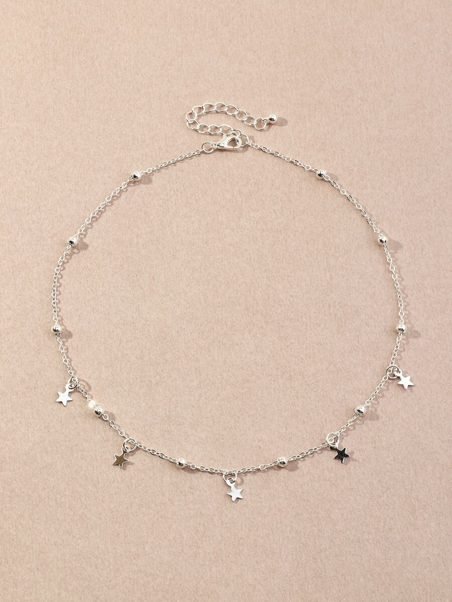 Collar al azar con diseño de cuenta con diseño de estrella