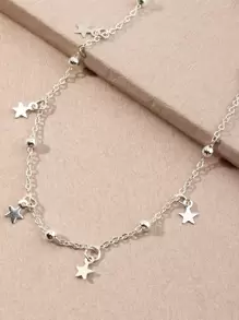Collar al azar con diseño de cuenta con diseño de estrella
