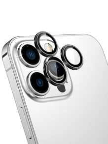 3pcs Phone Lens Protector Compatible With iPhone 15/15Pro/15Plus/15Promax - Black - View 2