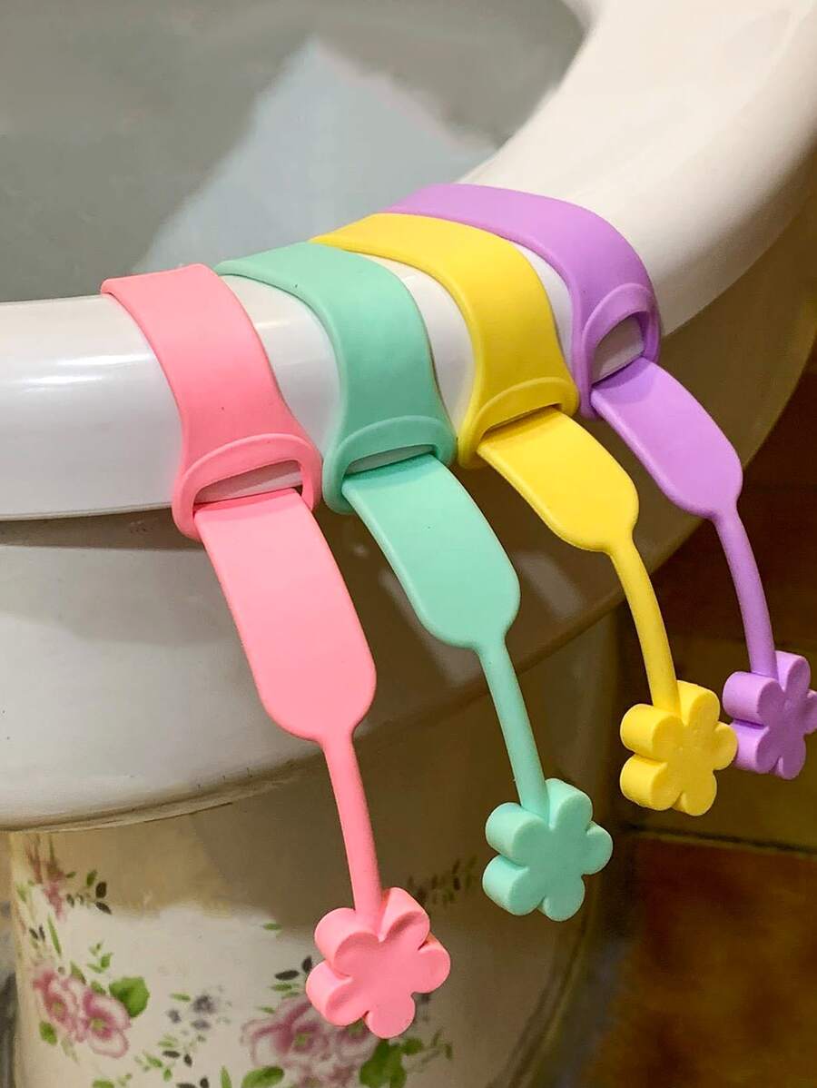 1 cái Chi tiết hoa Màu sắc ngẫu nhiên Bộ nâng ghế nhà vệ sinh - Nhiều màu - Xem 1