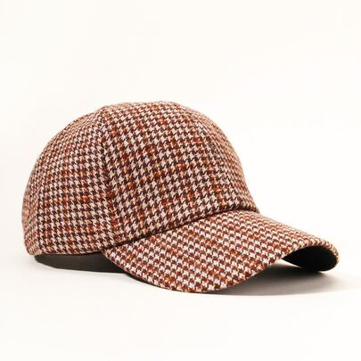 Houndstooth Pattern Baseball Cap