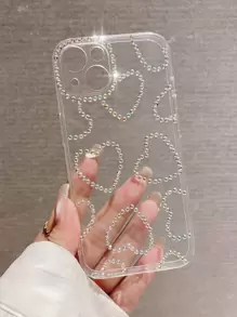 简约水钻透明全覆盖防摔手机壳，适用于 17 Pro Max/17 Pro/17 Air/17/16 Pro Max/16/16 Pro/16 Plus/15/15 Pro Max/15 Pro/15 Plus/11/12/13/14 Pro Max/XS/XR/11 Pro/11 Pro Max/12 Pro/12 Pro Max/13 Pro/13 Pro Max/7 Plus/14 Pro/14 Pro Max/14 Plus/7 Plus/8 Plus/8/SE2，极简软壳 - 無色 - 查看 3