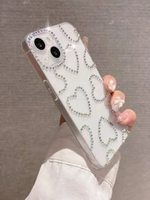 简约水钻透明全覆盖防摔手机壳，适用于 17 Pro Max/17 Pro/17 Air/17/16 Pro Max/16/16 Pro/16 Plus/15/15 Pro Max/15 Pro/15 Plus/11/12/13/14 Pro Max/XS/XR/11 Pro/11 Pro Max/12 Pro/12 Pro Max/13 Pro/13 Pro Max/7 Plus/14 Pro/14 Pro Max/14 Plus/7 Plus/8 Plus/8/SE2，极简软壳 - 無色 - 查看 5