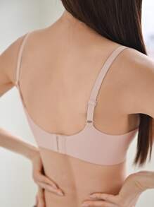 DAZY Solid No Show Bra - Baby Pink - View 2
