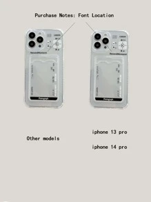 Funda transparente para teléfono con ranura para tarjeta - transparente - Ver 3