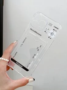Funda transparente para teléfono con ranura para tarjeta - transparente - Ver 5