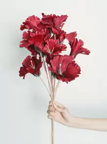 1 rama Flor artificial - Rojo - Ver 8