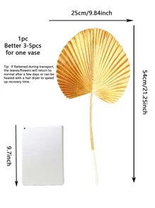1 Nhân Tạo Lá Vàng Nhựa Lá Giả Trang Trí Nhà Cửa - Vàng - Xem 3