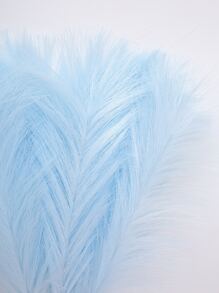 1pc 80cm Blue Artificial Reed, Soft Polyester Artificial Plant For Home Decor - Baby Blue - View 6