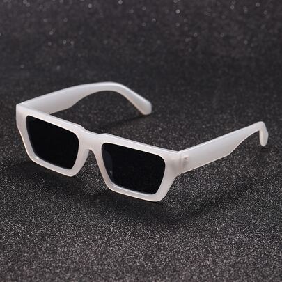 Men Geometric Frame Fashion Glasses