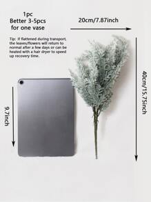 1pc Plastic Simulated Pine Tree, 5 Branches, Minimalist Iron Red Color, Home Decor, Ideal For Weddings, Parties, Outdoor Events, 15.7 Inch - Green - View 3