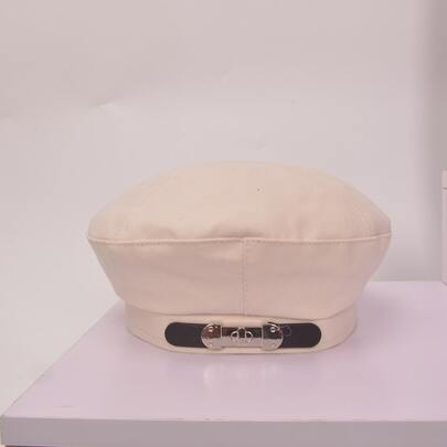 Buckle Decor Beret