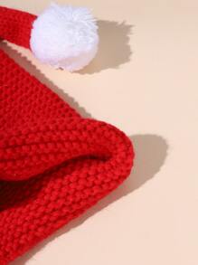 Christmas 1pc Baby Gingerbread Man Decor Hat - Red - View 3