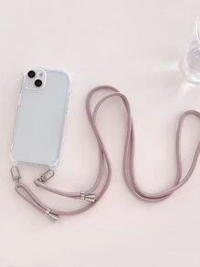 透明肩帶防震手機殼相容 iPhone15/15promax/15pro/15plus/11/12/13/14promax/xs/xr/11pro/11promax/12pro/12promax/13pro/13promax/7plus/14pro/14promax/14plus/13pro/13promax/7plus/14pro/14promax/14plus/ 7plus/8 /8/se2，Tpu軟殼 - 無色 - 查看 2