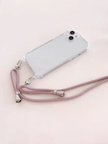 透明肩帶防震手機殼相容 iPhone15/15promax/15pro/15plus/11/12/13/14promax/xs/xr/11pro/11promax/12pro/12promax/13pro/13promax/7plus/14pro/14promax/14plus/13pro/13promax/7plus/14pro/14promax/14plus/ 7plus/8 /8/se2，Tpu軟殼 - 無色 - 查看 5