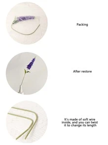 1pc Lục bình nhân tạo - Nhiều màu - Xem 5