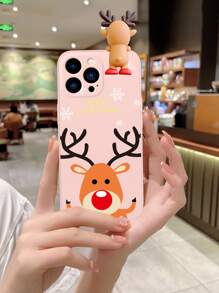 3d Funda para móvil con dibujos animados alce - Multicolor - Ver 4