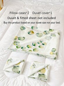 Bộ vỏ chăn hình lá không có chất làm đầy - Nhiều màu - Xem 4