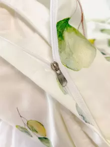 Bộ vỏ chăn hình lá không có chất làm đầy - Nhiều màu - Xem 7