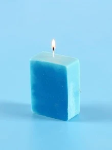 1入組矩形蠟燭設計DIY矽膠現代矽膠模具適用於DIY - 黃色 - 查看 3