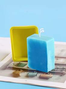 1入組矩形蠟燭設計DIY矽膠現代矽膠模具適用於DIY - 黃色 - 查看 5