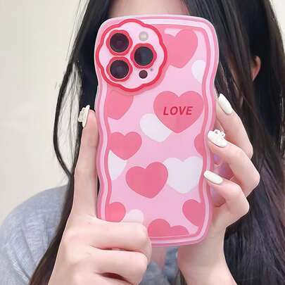 Heart Print Phone Case