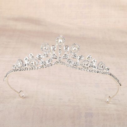 Rhinestone Crown Design Wedding Headband