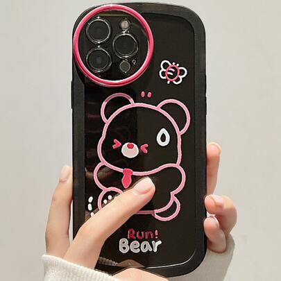 Cartoon Bear Print Phone Case