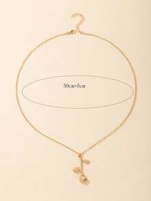 imoli Flower Charm Necklace - Yellow Gold - View 5