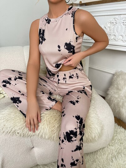 随机扎染睡衣套装 / 睡衣套装