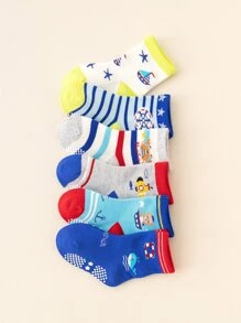 6 đôi tất hoạt hình cho bé - Nhiều màu - Xem 4